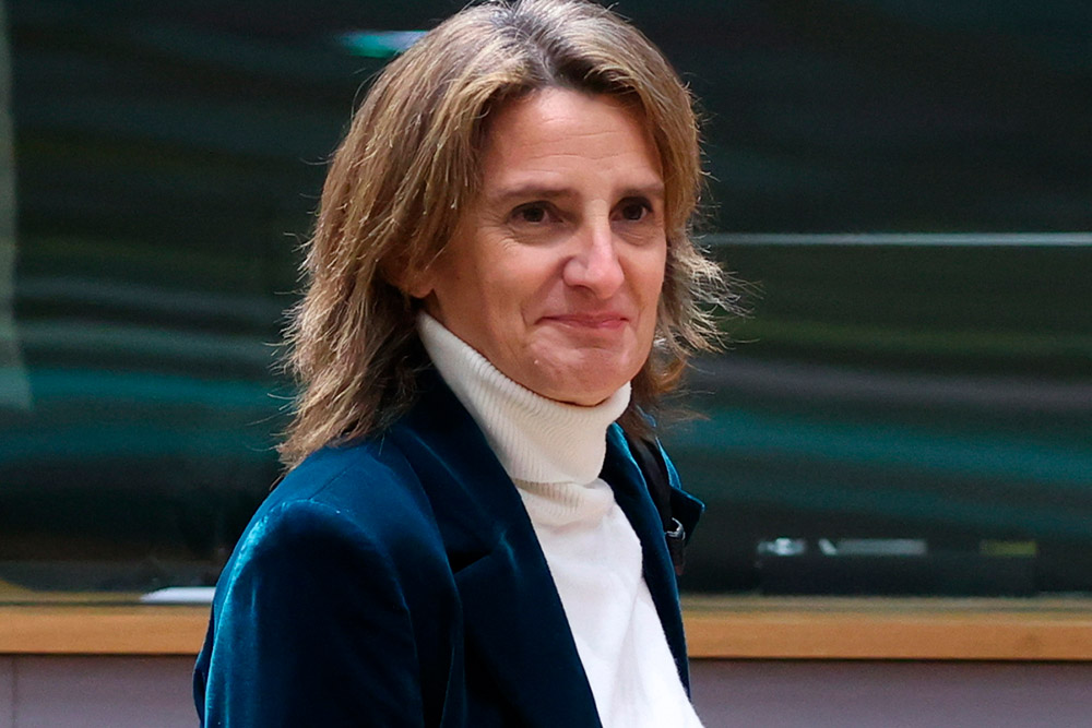 Teresa Ribera en el Consejo extraordinario europeo de los ministros de Energía